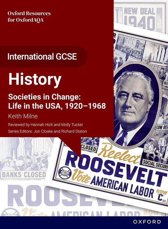 Produktbild: OxfordAQA International GCSE History (9245): Societies in Change: Life in the USA, 1920-1968 Student Book