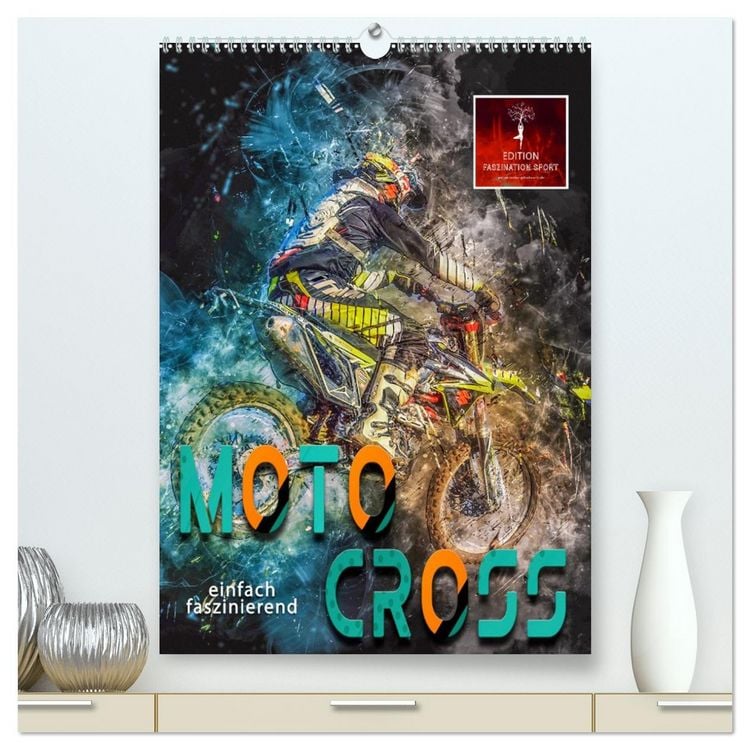 Produktbild: Motocross - einfach faszinierend (hochwertiger Premium Wandkalender 2026 DIN A2 hoch), Kunstdruck in Hochglanz