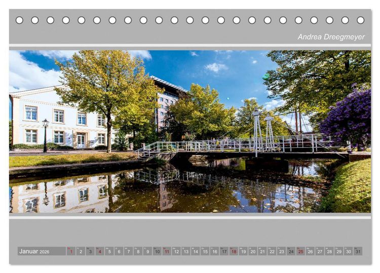 Produktbild: Papenburg-Panorama (Tischkalender 2026 DIN A5 quer), CALVENDO Monatskalender