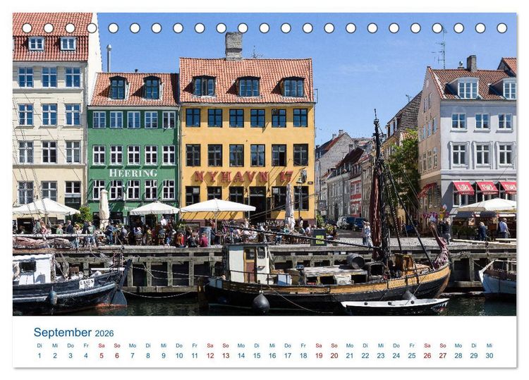 Produktbild: Sch&ouml;nes Kopenhagen (Tischkalender 2026 DIN A5 quer), CALVENDO Monatskalender