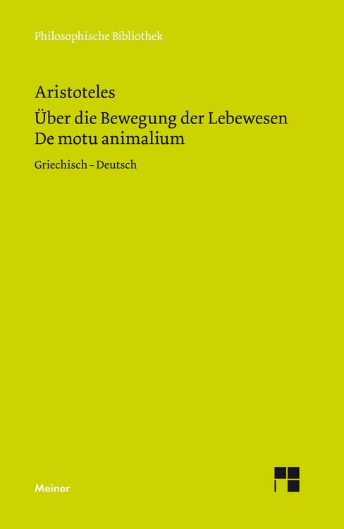 Produktbild: De motu animalium. &Uuml;ber die Bewegung der Lebewesen