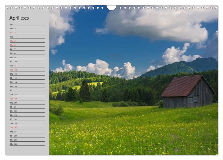 Produktbild: Tannheimer Tal (Wandkalender 2026 DIN A3 quer), CALVENDO Monatskalender