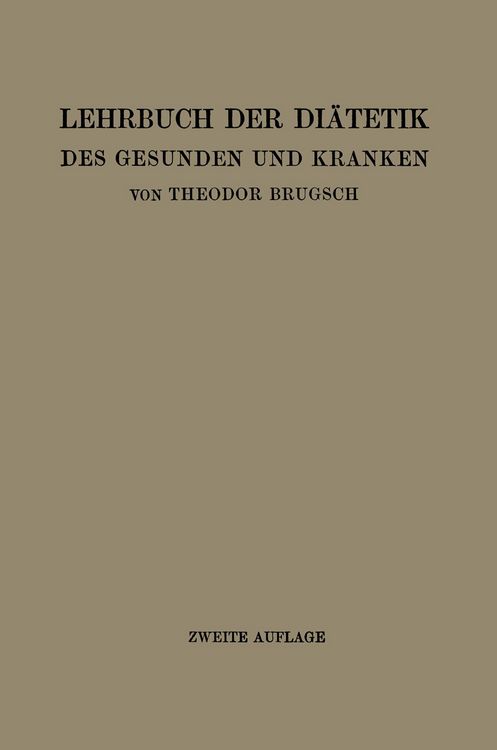 Produktbild: Lehrbuch der Di&auml;tetik des Gesunden und Kranken