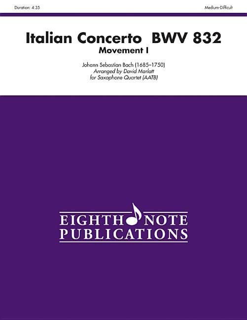 Produktbild: Bach, J: Italian Concerto, Bwv 832 (Movement I)