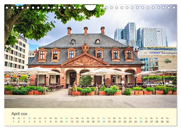 Produktbild: Frankfurt am Main - Finanzen und Geschichte (Wandkalender 2026 DIN A4 quer), CALVENDO Monatskalender
