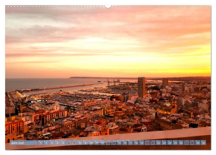 Produktbild: Alicante - Benidorm - Calp (Wandkalender 2026 DIN A2 quer), CALVENDO Monatskalender