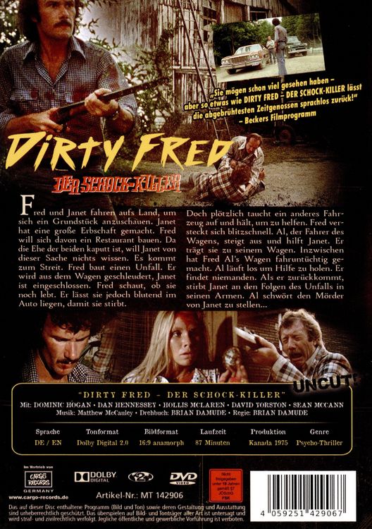 Produktbild: Dirty Fred - Der Schock-Killer - Uncut