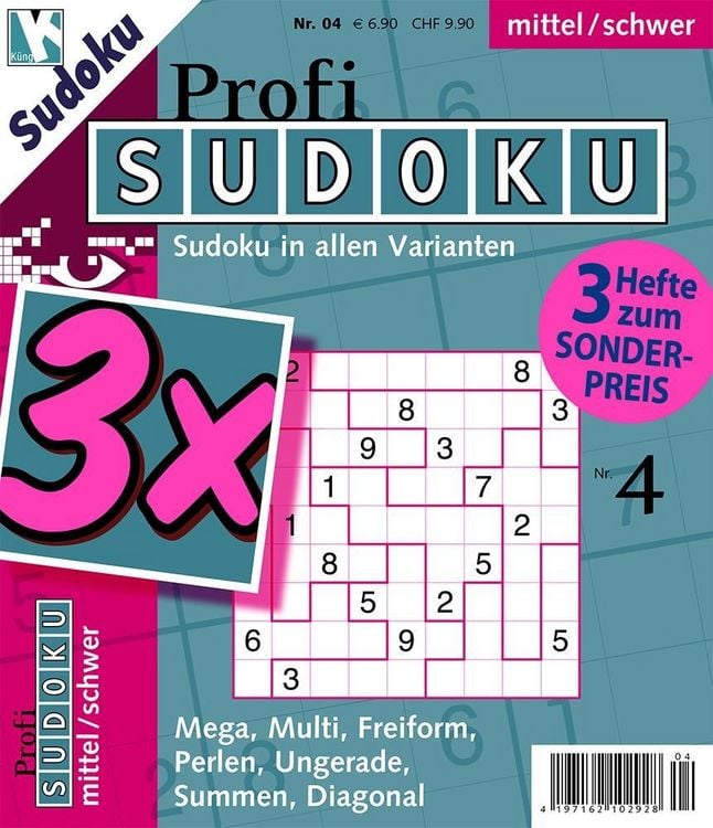 Produktbild: Profi-Sudoku 3er-Band Nr. 3