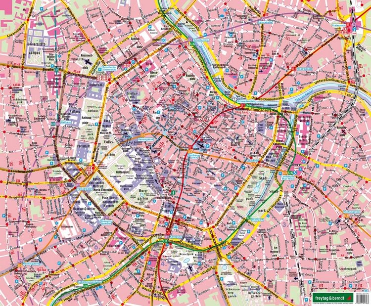 Produktbild: freytag & berndt Poster Wien, Innenstadtplan 1:6 250