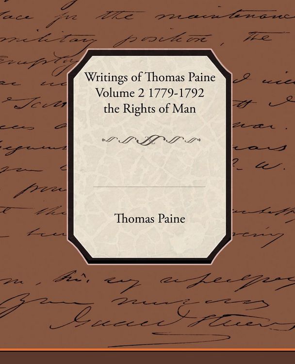 Produktbild: Writings of Thomas Paine Volume 2 1779-1792 the Rights of Man