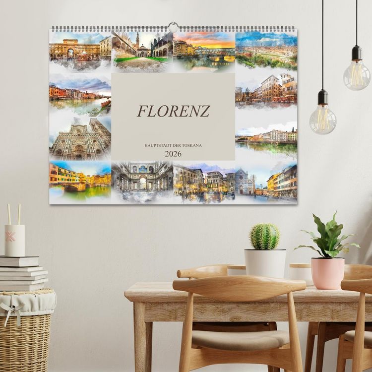 Produktbild: Florenz Hauptstadt der Toskana (Wandkalender 2026 DIN A2 quer), CALVENDO Monatskalender