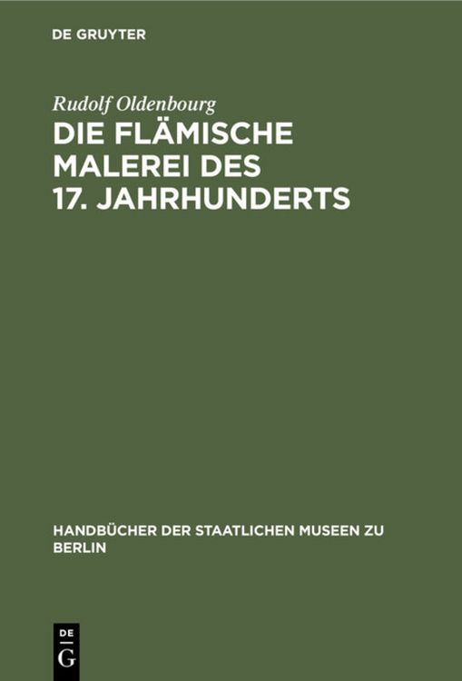 Produktbild: Die fl&auml;mische Malerei des 17. Jahrhunderts
