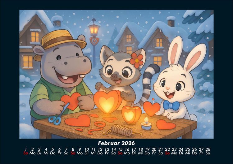 Produktbild: Sash, Lulu & Bouncy - Freunde f&uuml;rs ganze Jahr 2026 Fotokalender DIN A4