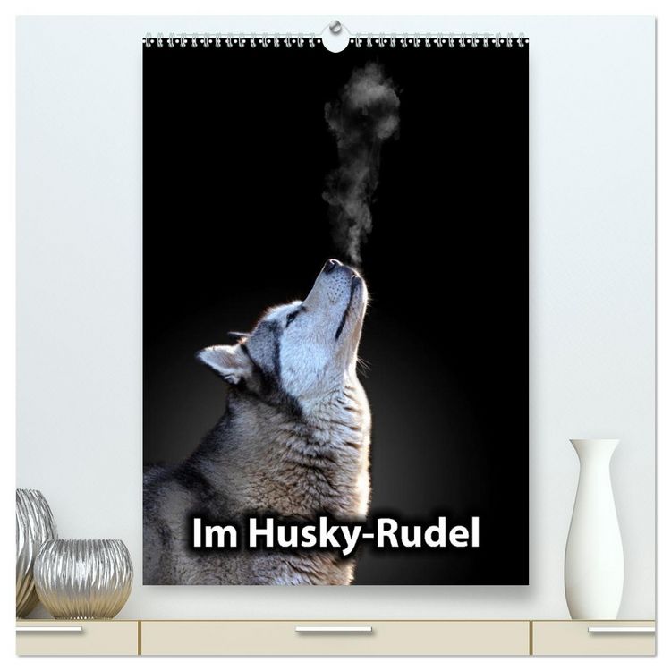 Produktbild: Im Husky-Rudel (hochwertiger Premium Wandkalender 2026 DIN A2 hoch), Kunstdruck in Hochglanz