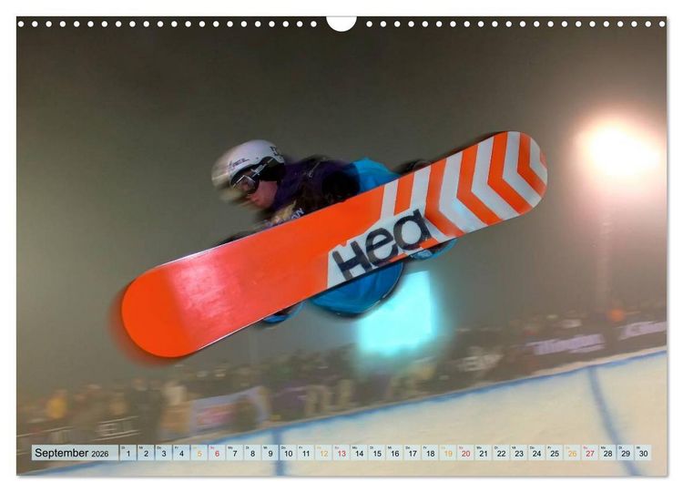 Produktbild: Snowboarden - ein St&uuml;ck Freiheit (Wandkalender 2026 DIN A3 quer), CALVENDO Monatskalender