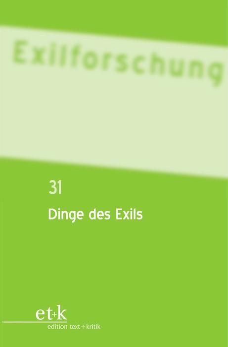 Produktbild: Dinge des Exils
