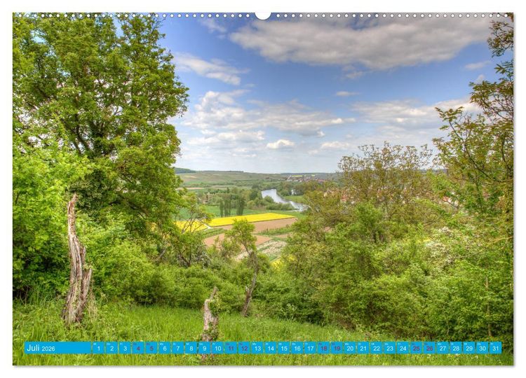 Produktbild: Natur pur - Volkach am Main (Wandkalender 2026 DIN A2 quer), CALVENDO Monatskalender