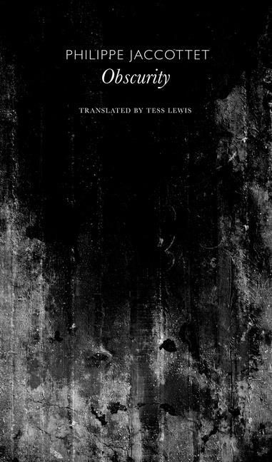 Produktbild: Jaccottet, P: Obscurity