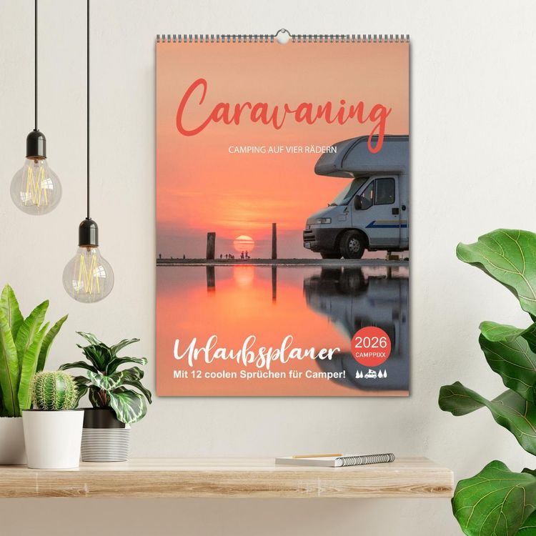 Produktbild: Caravaning - Camping auf vier R&auml;dern (Wandkalender 2026 DIN A2 hoch), CALVENDO Monatskalender
