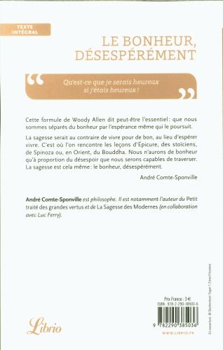 Produktbild: Le bonheur, désespérément
