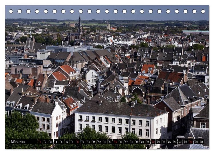 Produktbild: Maastricht - Stadtbummel (Tischkalender 2026 DIN A5 quer), CALVENDO Monatskalender