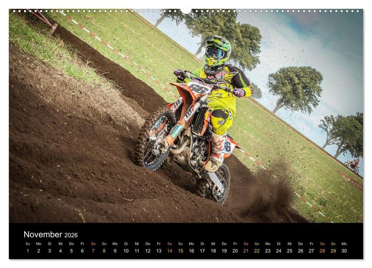 Produktbild: MX Racing 2026 (Wandkalender 2026 DIN A2 quer), CALVENDO Monatskalender