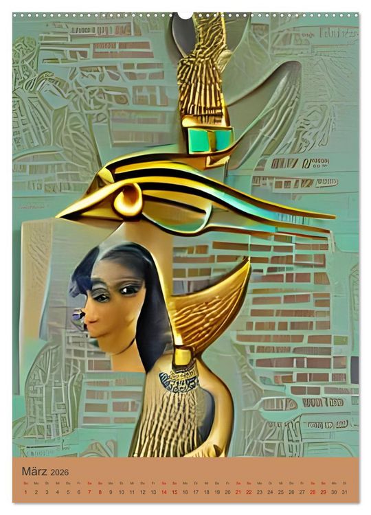 Produktbild: Altes &Auml;gypten - Computertr&auml;ume aus der KI (Wandkalender 2026 DIN A2 hoch), CALVENDO Monatskalender