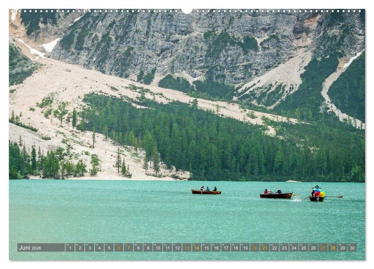 Produktbild: Boote mit Kulisse (Wandkalender 2026 DIN A2 quer), CALVENDO Monatskalender