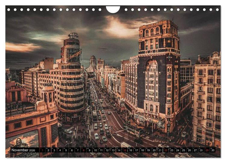 Produktbild: Hauptstadt Madrid (Wandkalender 2026 DIN A4 quer), CALVENDO Monatskalender