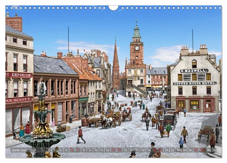 Produktbild: Scotland around 1900 - photos restored and colourised (Wall Calendar 2026 DIN A3 landscape), CALVENDO 12 Month Wall Calendar