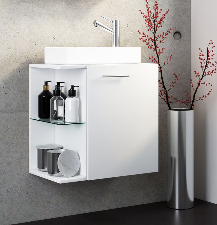 Produktbild: 2-tlg G&auml;ste WC Waschplatz Bad Waschtisch Hausa