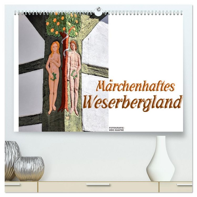 Produktbild: M&auml;rchenhaftes Weserbergland (hochwertiger Premium Wandkalender 2026 DIN A2 quer), Kunstdruck in Hochglanz