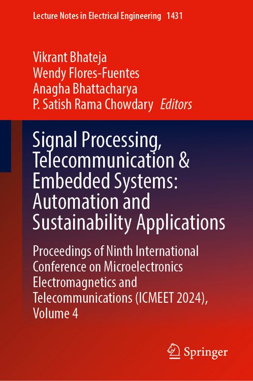 Produktbild: Signal Processing, Telecommunication and Embedded Systems: Automation and Sustainability Applications