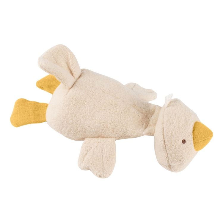 Produktbild: Sigikid 31259 - Knister-Greifling Ente mit Quietsche, 15 cm, Musselin/Teddystoff, sigibaby