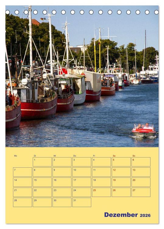 Produktbild: Sehnsuchtsort Warnem&uuml;nde (Tischkalender 2026 DIN A5 hoch), CALVENDO Monatskalender