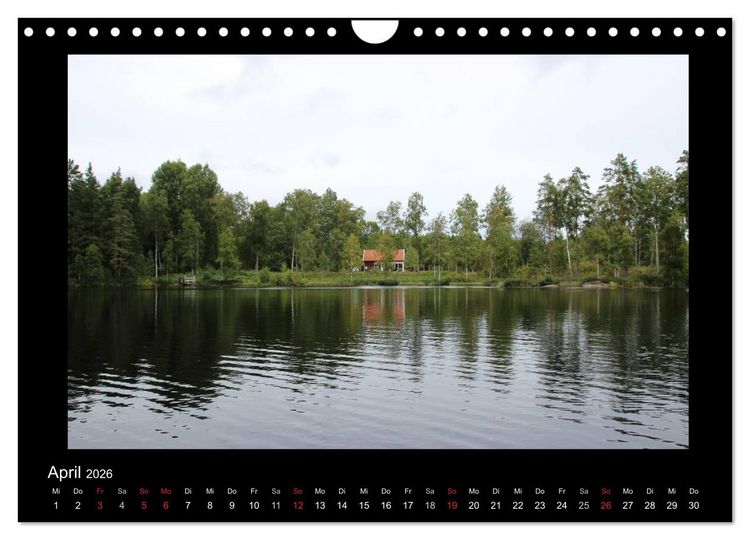 Produktbild: Schweden 2026 (Wandkalender 2026 DIN A4 quer), CALVENDO Monatskalender