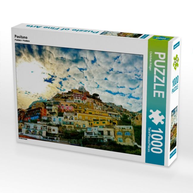 Produktbild: CALVENDO Puzzle Positano | 1000 Teile Lege-Gr&ouml;&szlig;e 64x48cm Foto-Puzzle f&uuml;r gl&uuml;ckliche Stunden