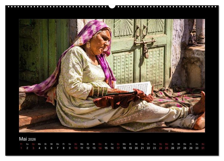 Produktbild: Willkommen in Indien 2026 (Wandkalender 2026 DIN A2 quer), CALVENDO Monatskalender