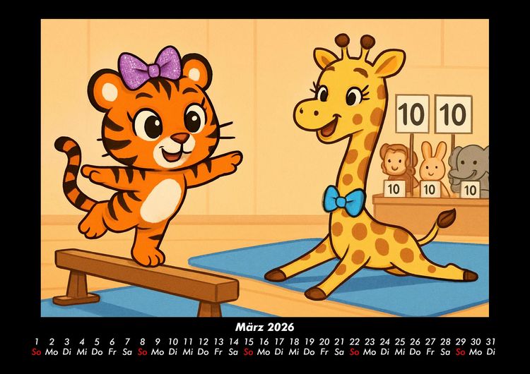 Produktbild: Tina & Nala bei den Olympischen Spielen 2026 Fotokalender DIN A3