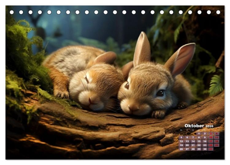 Produktbild: Wenn sie schlafen... (Tischkalender 2026 DIN A5 quer), CALVENDO Monatskalender