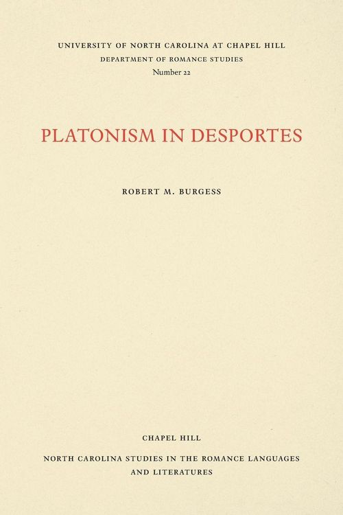 Produktbild: Platonism in Desportes