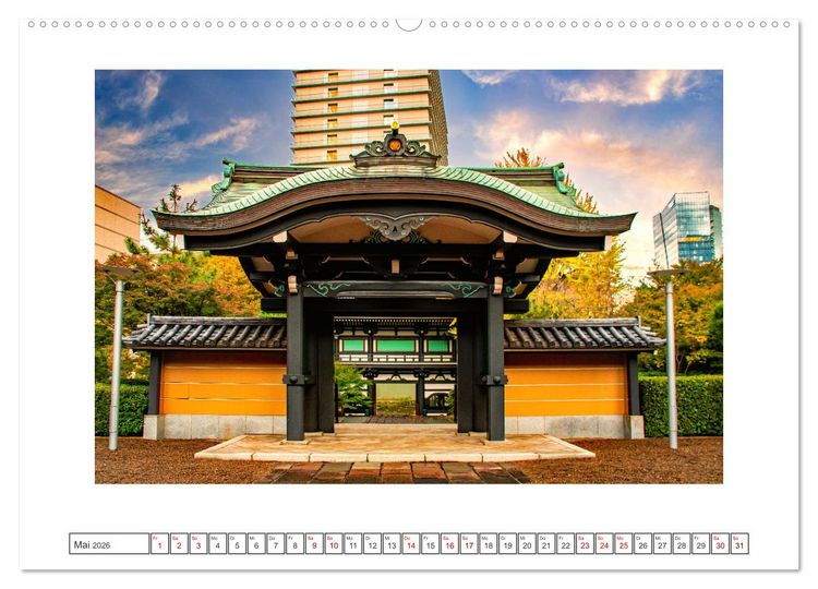 Produktbild: Tokio - Tradition und Moderne (hochwertiger Premium Wandkalender 2026 DIN A2 quer), Kunstdruck in Hochglanz
