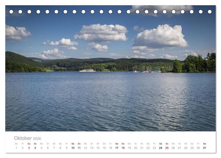 Produktbild: Sch&ouml;nes Sauerland (Tischkalender 2026 DIN A5 quer), CALVENDO Monatskalender
