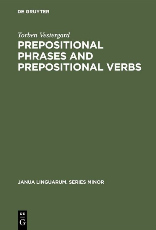 Produktbild: Prepositional Phrases and Prepositional Verbs