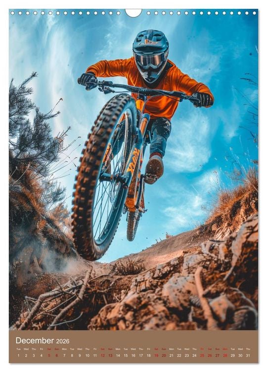 Produktbild: Downhill Adrenaline (Wall Calendar 2026 DIN A3 portrait), CALVENDO 12 Month Wall Calendar