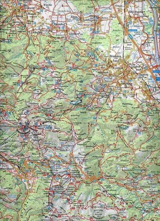 Produktbild: Kiefersfelden, Wendelstein, Kampenwand, Mangfall- und kaisergebirge 1 : 50 000. Fritsch Wanderkarte