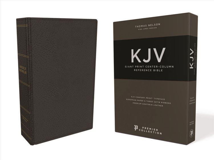 Produktbild: KJV, Reference Bible, Giant Print, Premium Leather, Black, Sterling Edition, Comfort Print