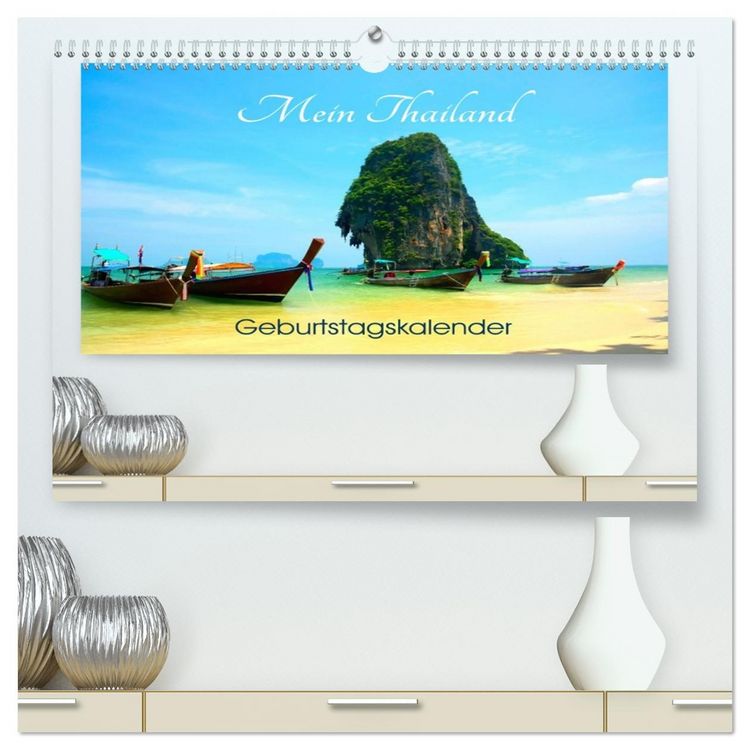 Produktbild: Mein Thailand - Geburtstagskalender (hochwertiger Premium Wandkalender 2026 DIN A2 quer), Kunstdruck in Hochglanz