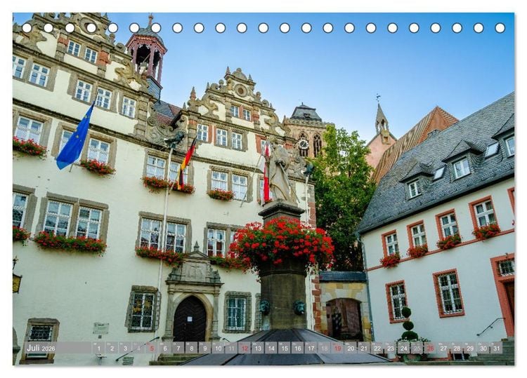 Produktbild: Ein Blick auf Bad Hersfeld (Tischkalender 2026 DIN A5 quer), CALVENDO Monatskalender