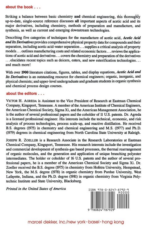 Produktbild: Acetic Acid and its Derivatives